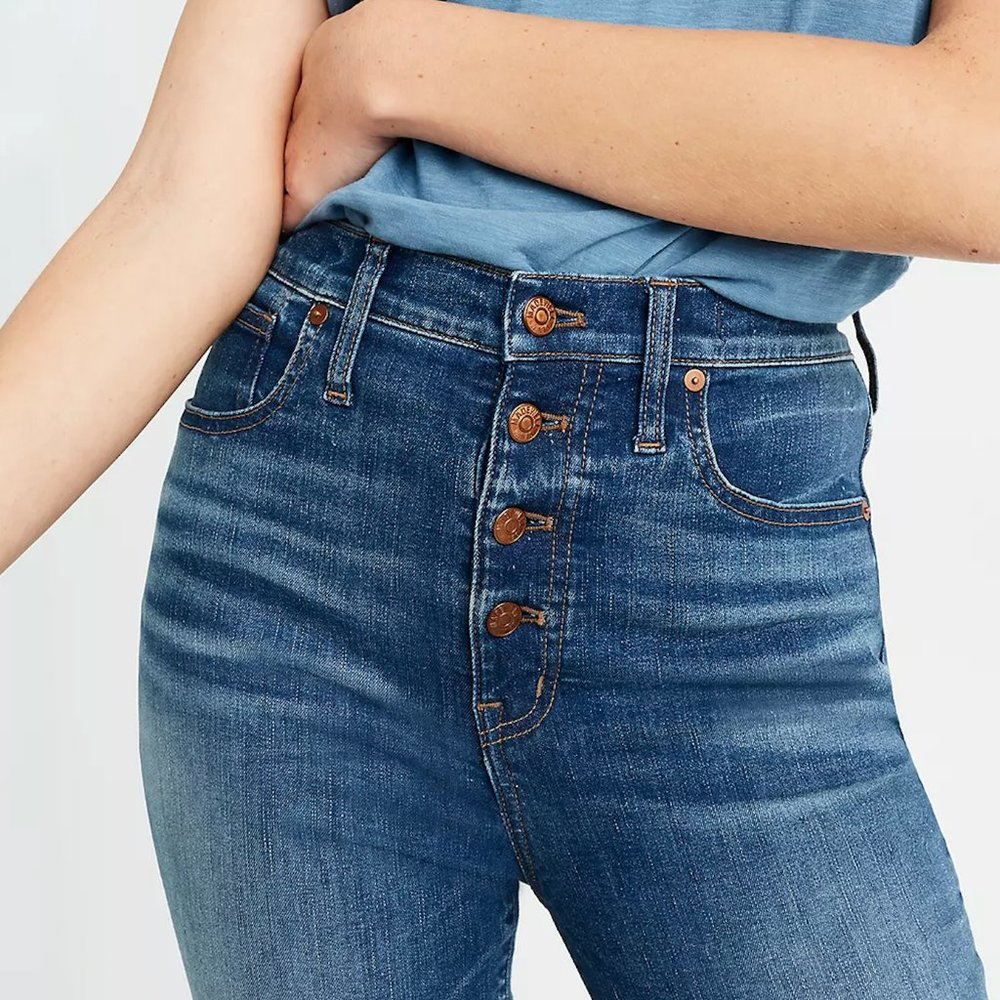 Madewell 11" High Rise Button Fly 32 Tall